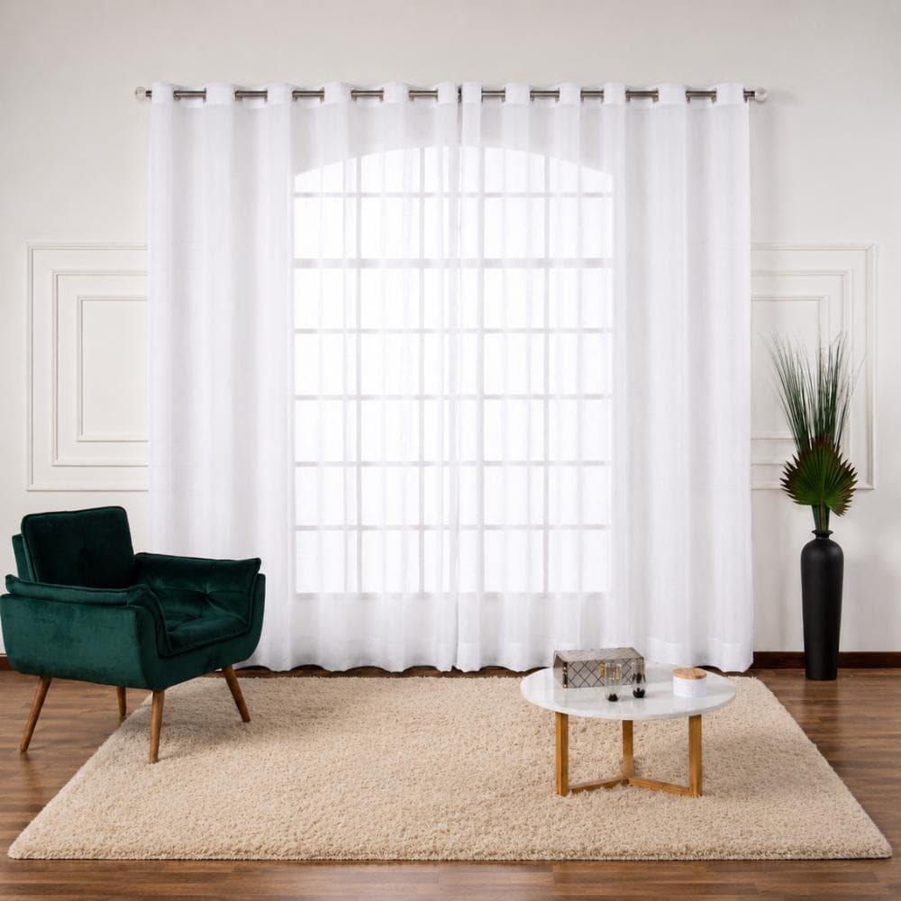 Cortina Gaze Linho 4 Metros x 2,60 Com Textura Natural Premium