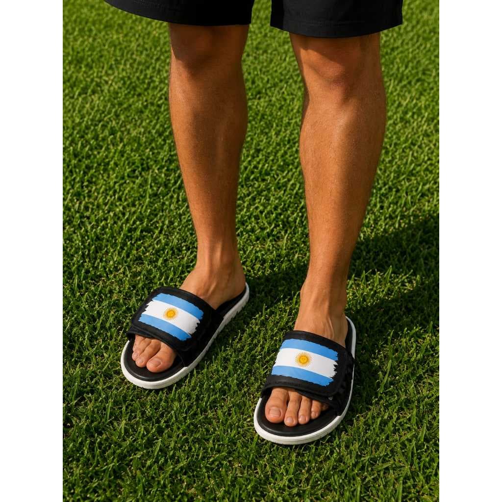 Chinelo Da Argentina Asuna 2.0 Slide Feminina e Masculina Si-Liga Super Sandália Confortável Original Chinela Futebol