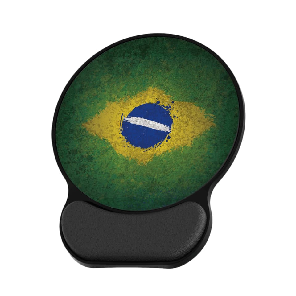 Mouse Pad Ergonômico Brasil Premium Antifadiga