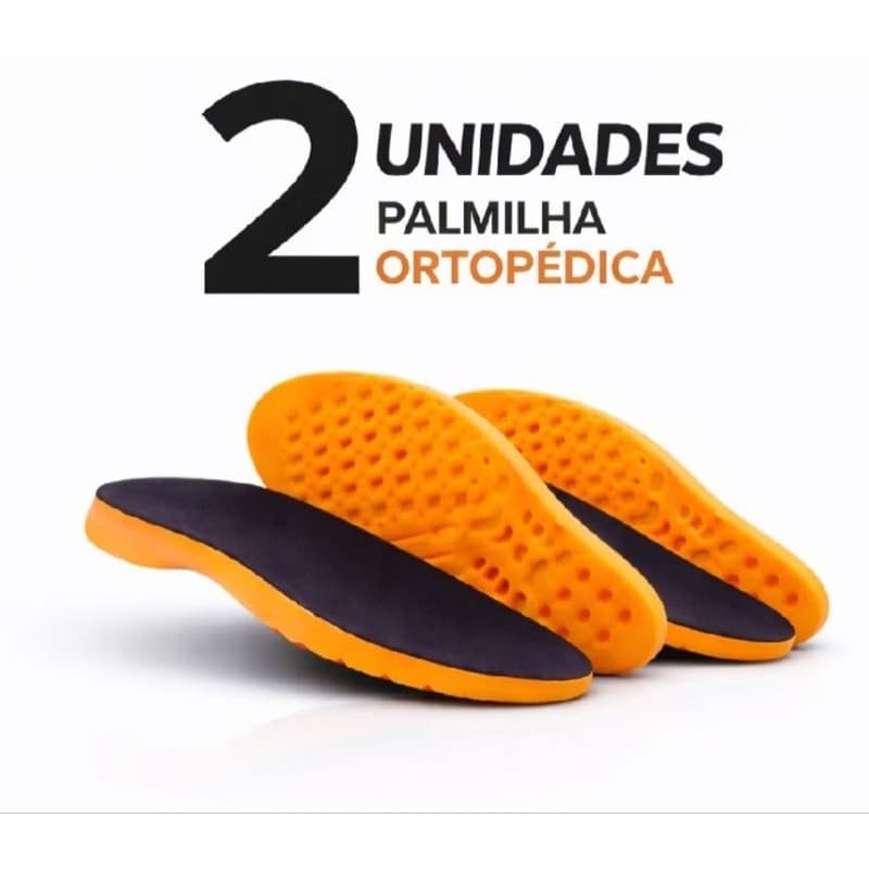 2 Pares Palmilha Ortopédica Gel Anatômica com Massageamento para Alívio de Dor nos Pés