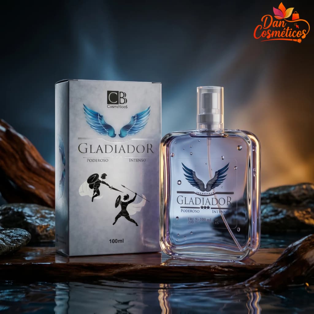 Deo Colônia Gladiador 100ml CBB Cosméticos - Perfume Desodorante Masculino.