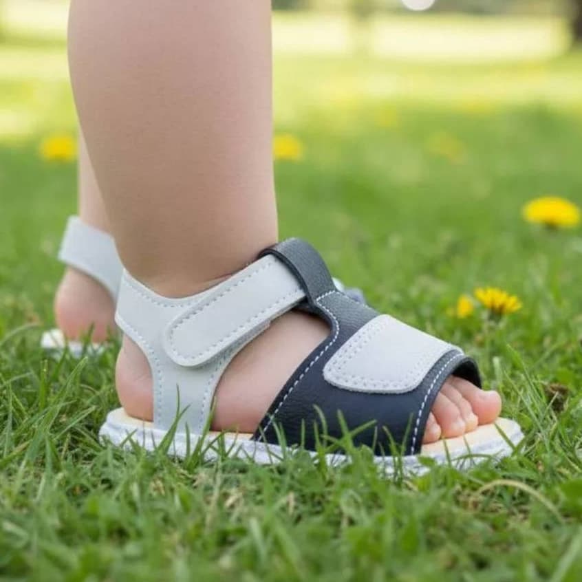 Sandália infantil bebê masculina para recém nascido confortável Sapatinho estiloso macio delicado