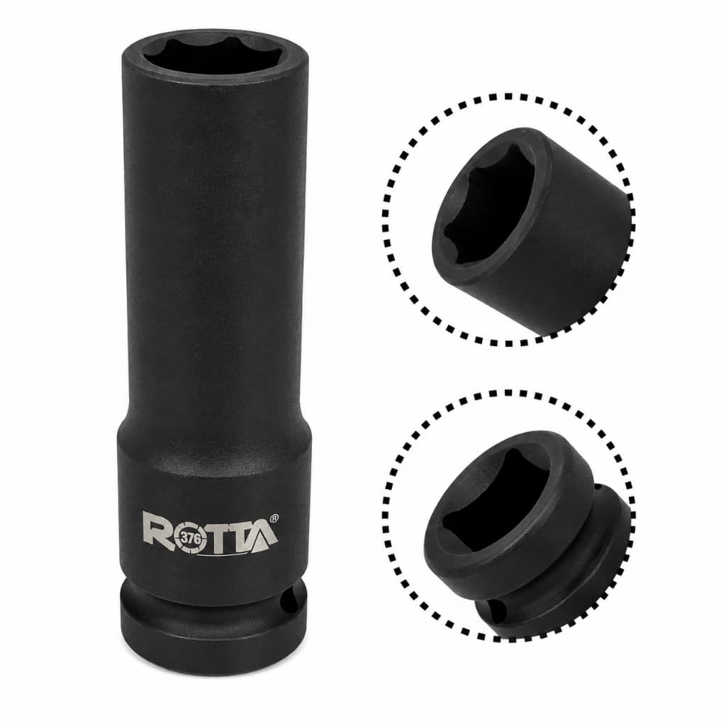 Soquete De Impacto Sextavado Longo 1/2 Pol X 13 Mm