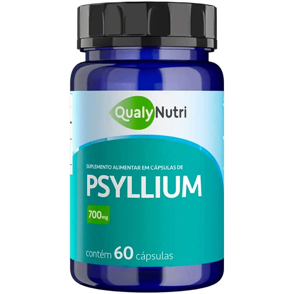 Psyllium 700mg com 60 Cápsulas Qualynutri