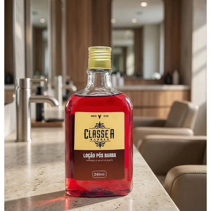 Loção Pós Barba Classe A Loção Hidratante 240ml Profissional Refrescante Hidrata e Suaviza a Pele