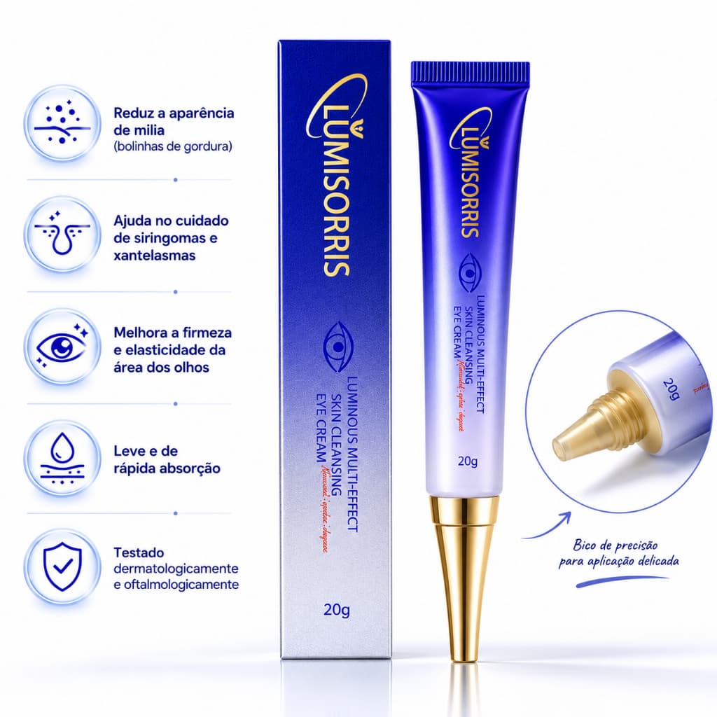 LUMISORRIS Creme para Olhos com Retinal – Pele Mais Lisa e Aparência Renovada 👁️✨