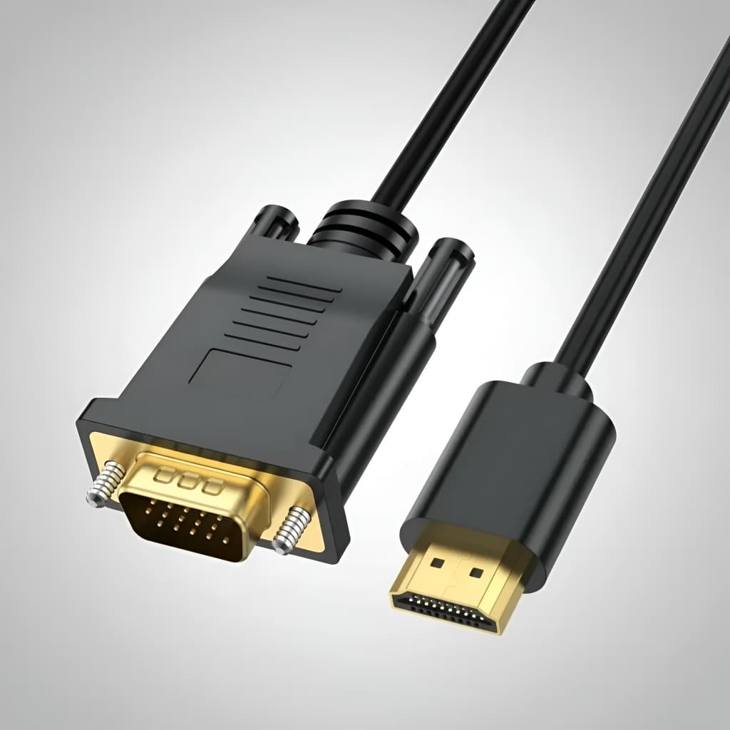 Cabo Conversor Adaptador Hdmi Macho Para Vga Macho 1.8 Mts