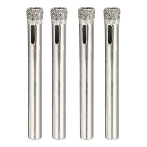 Jogo 30 Und. Brocas Diamantada Serra Copo 4mm Furar Garrafa
