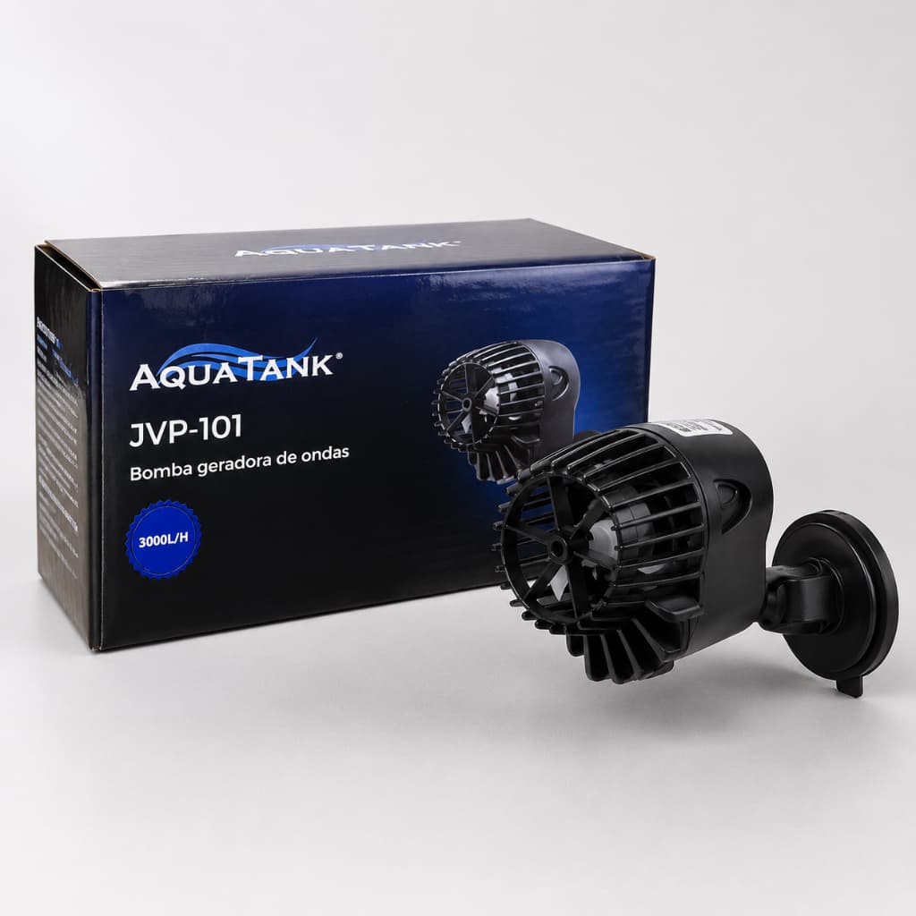Bomba Circulação Aquário JVP-101 3000L/H Wave Maker Aquatank Baixo Consumo 6W