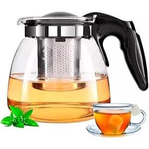 Chaleira Bule Jarra de Vidro 950ml com infusor
