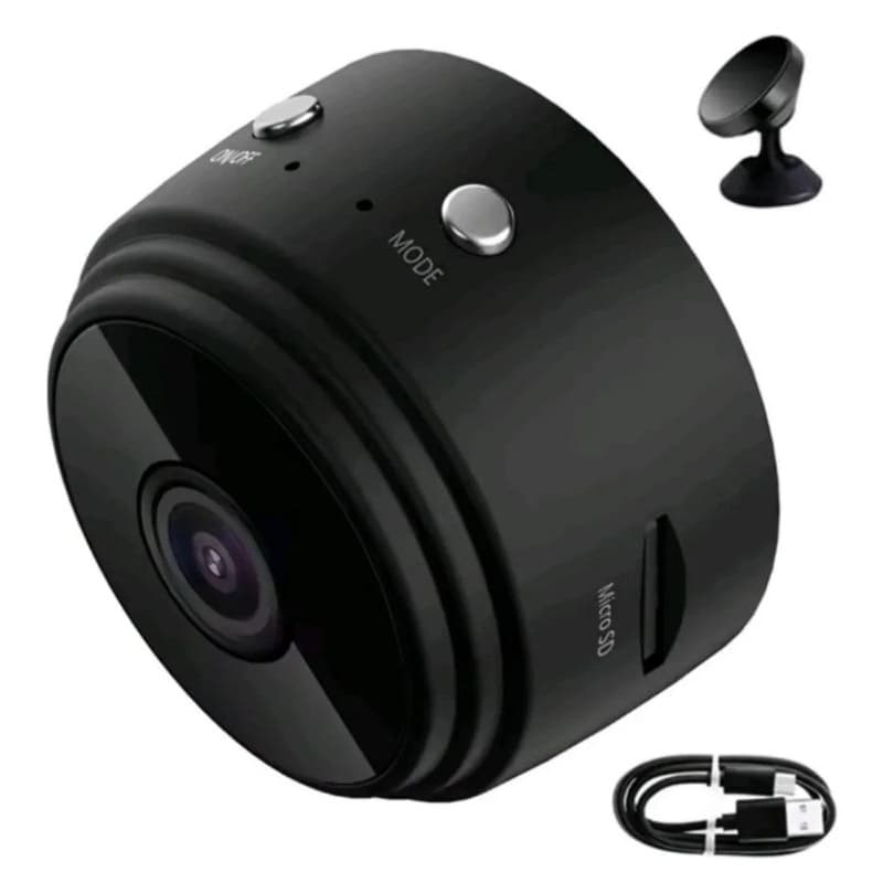 Câmera Mini Espiã A9 Wi-Fi HD Sem Fio Monitoramento por Celular  Visão Noturna Detecção de Movimento