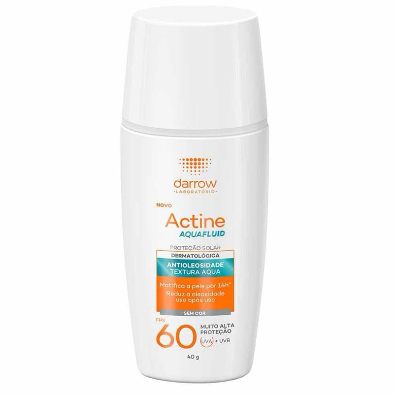 Kit 3x Protetor Solar Actine Aquafluid FPS60 sem cor VENCIMENTO SETEMBRO