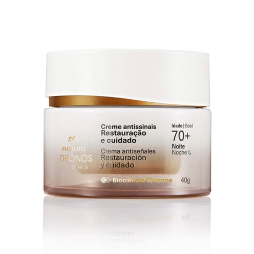 Natura Creme Facial Antissinais  Dia e Noite Linha Chronos 30+,45+,60+,70+ e 80+, 40g cada.