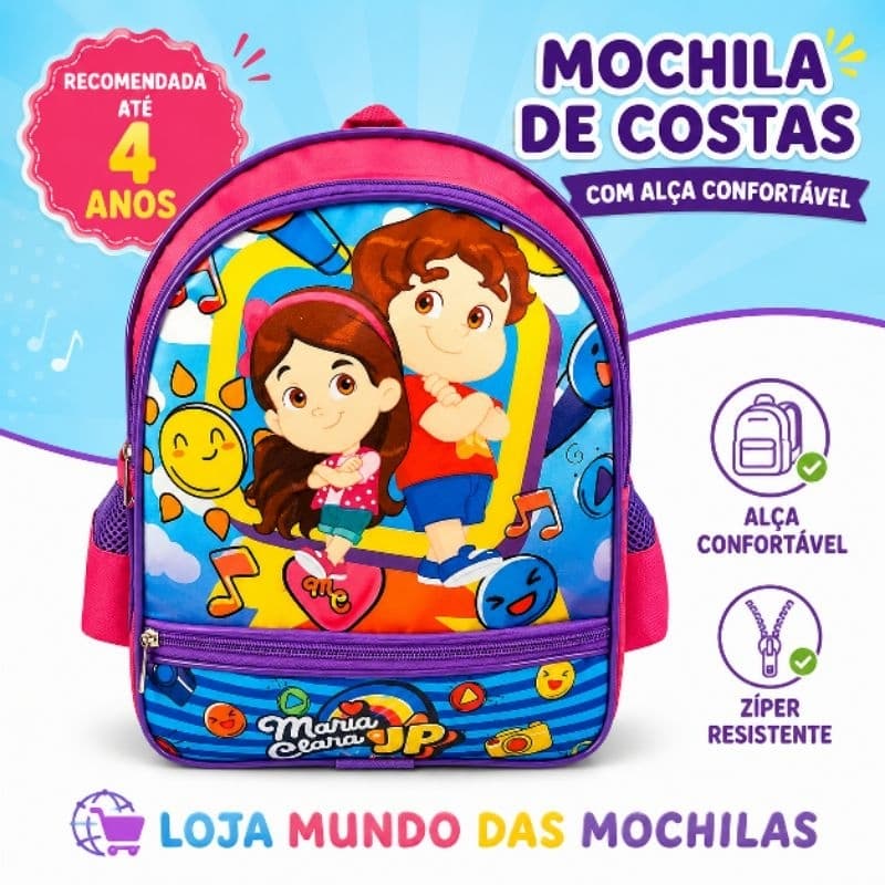 mochila infantil pequena Maria Clara e jp