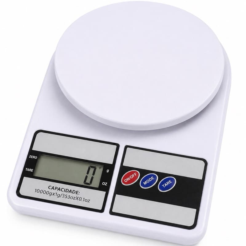Balança Digital Cozinha 10kg Alta Precisão | Fitness Dieta Nutrição