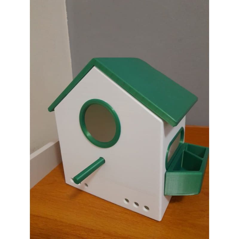 Casinha de Pássaro  Resistente - Verde Ecologicamente Correta e Segura