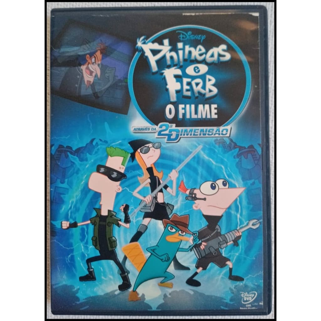 DVD Phineas e Ferb: O Filme - Através da 2ª Dimensão - Original