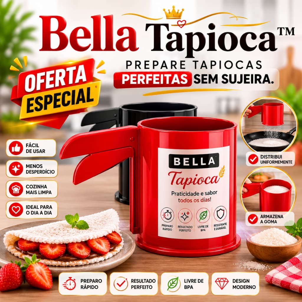 Tapioqueira Manual Portátil Resistente Preparo Caseiro Alça Fácil de Usar - Sortida