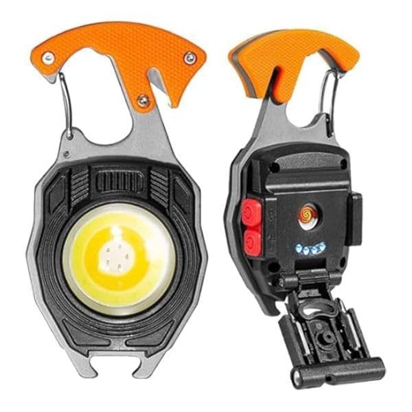 Mini Lanterna Led Chaveiro Multifuncional Bomvink Corta Cintos