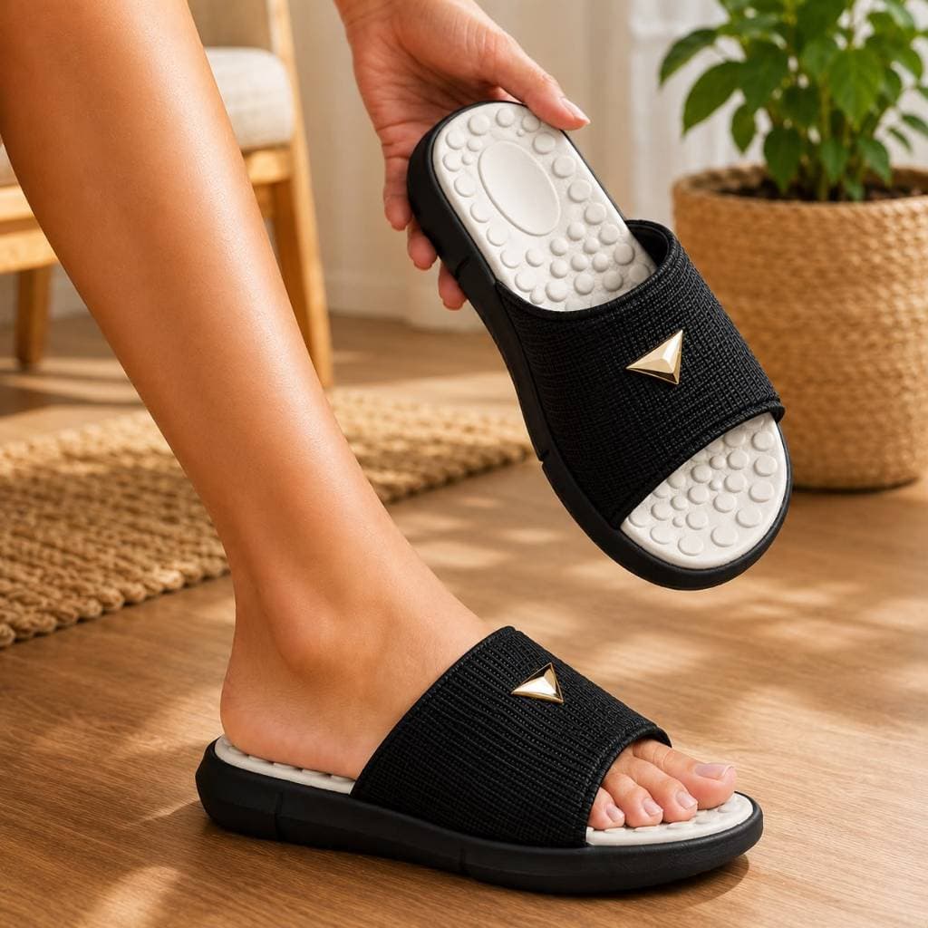 Chinelo Feminino Tamanco Plataforma Anatômico Esporão Ortopédico Confortável Promoção Macio
