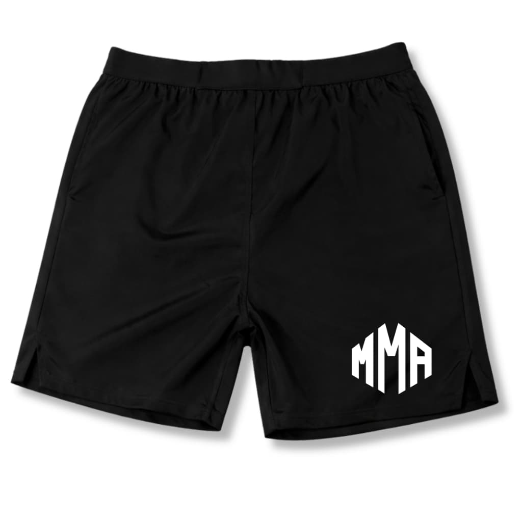 Short Bermuda Tactel com Elastano MMA Masculino Treino Academia Esportes Muaythai Jiujitsu Boxe