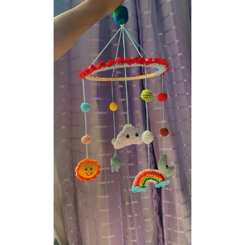 Móbile para berço de bebê / Móbile em crochê /