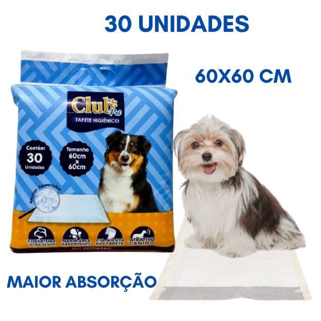 Tapete Higiênico Club Pet - 30unidades