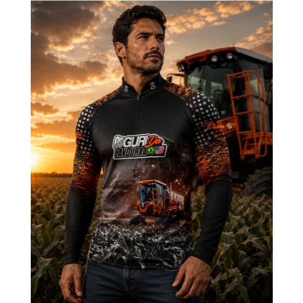 Camisa Camiseta de AGRO Prot Uv50+ Dry Fit SuperkingGLL-144