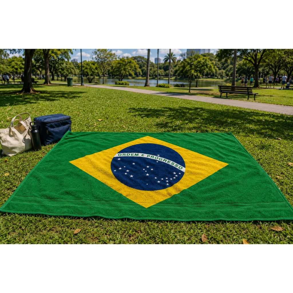 Toalha de banho do brasil e toalha de rosto brasil
