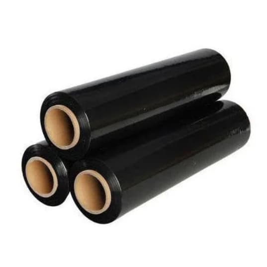 Kit 10 Bobinas Filme Stretch Preto 50cm x 40 micras 400 Metros 2,5 kg
