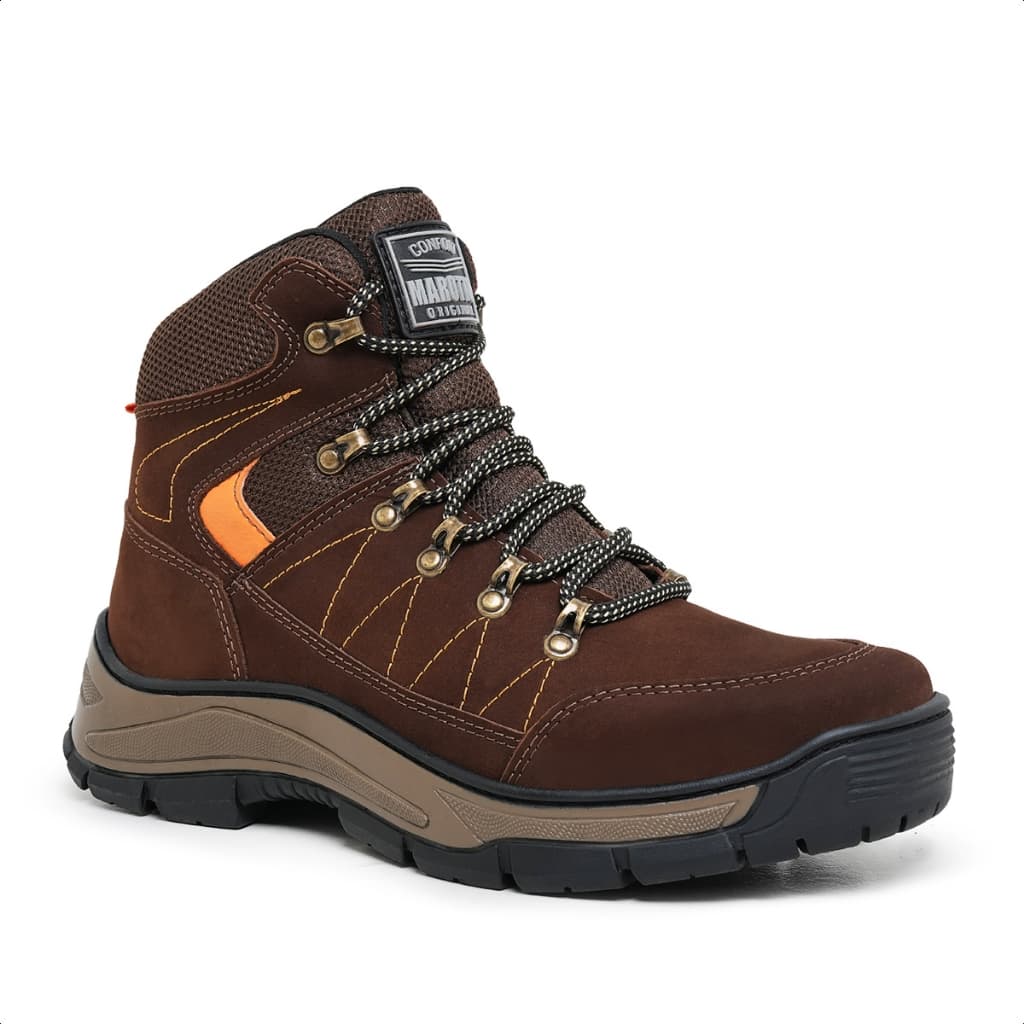 Bota Masculina Coturno Masculino Adventure Marotto Couro Legítimo