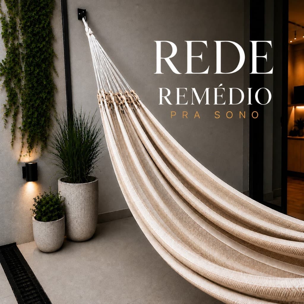 Rede de Dormir Remédio Pra Sono 380x140 Luxo Elegante e Confortável