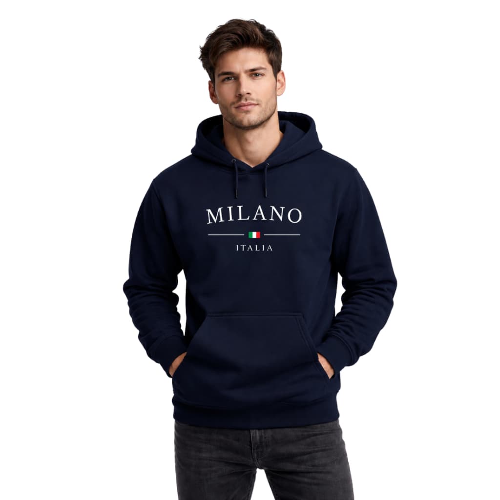 Blusa Moletom Unissex Canguru Flanelado Milano Paris Inverno