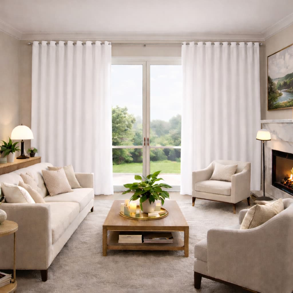 Cortina Letícia 3,00 x 2,70  P/ Sala, Quarto e Escritório