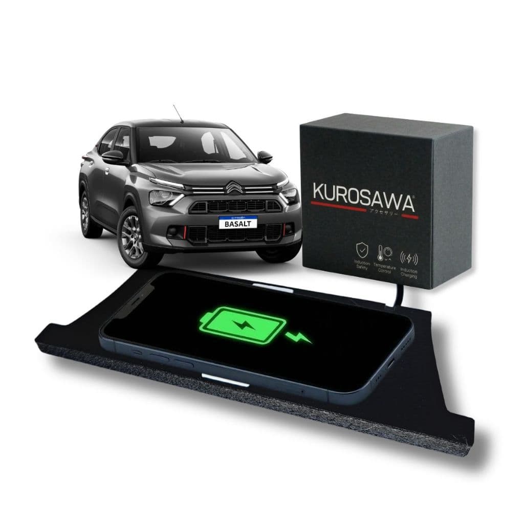 Carregador Por Indução Citroen Basalt 17.2w Kurosawa Sem Fio Wireless