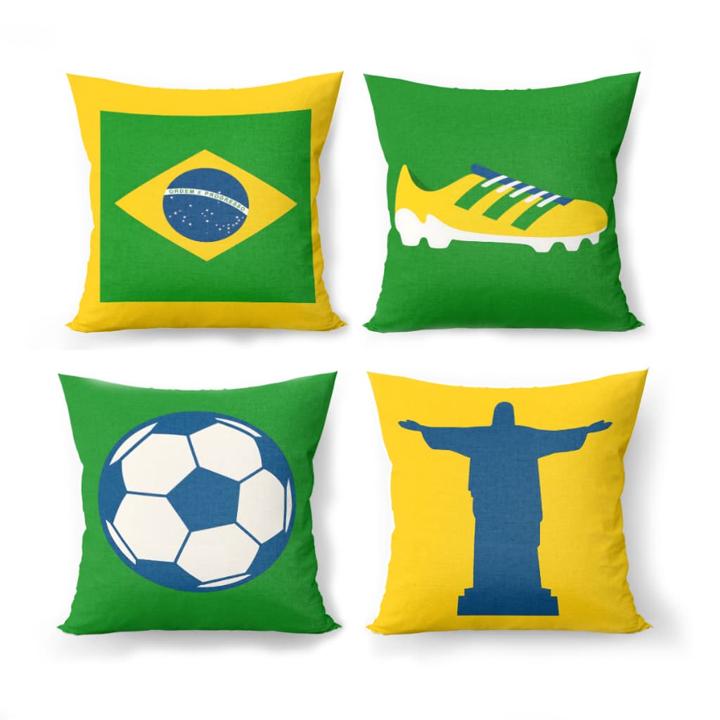 Capas De Almofadas do Brasil Futebol