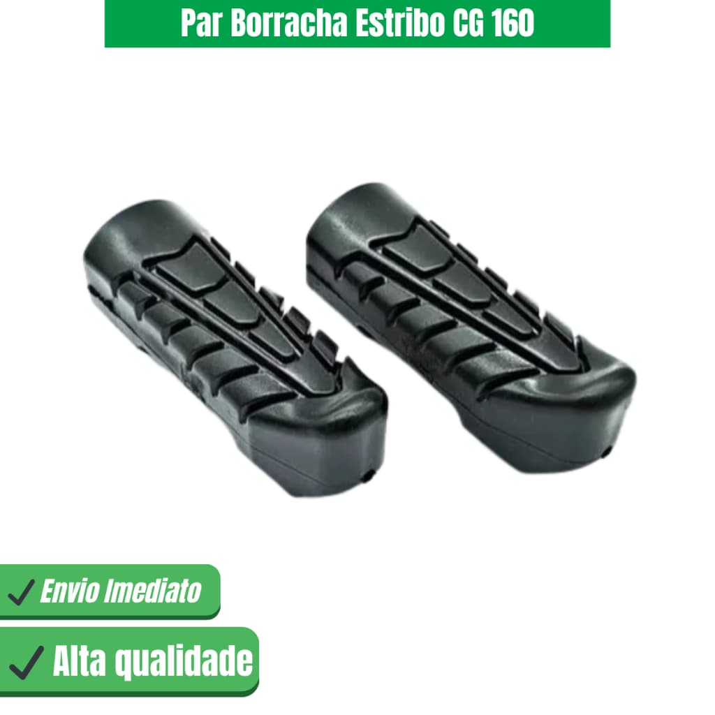Par Borracha Pedaleira Estribo Cg Fan Titan 160 Start 160