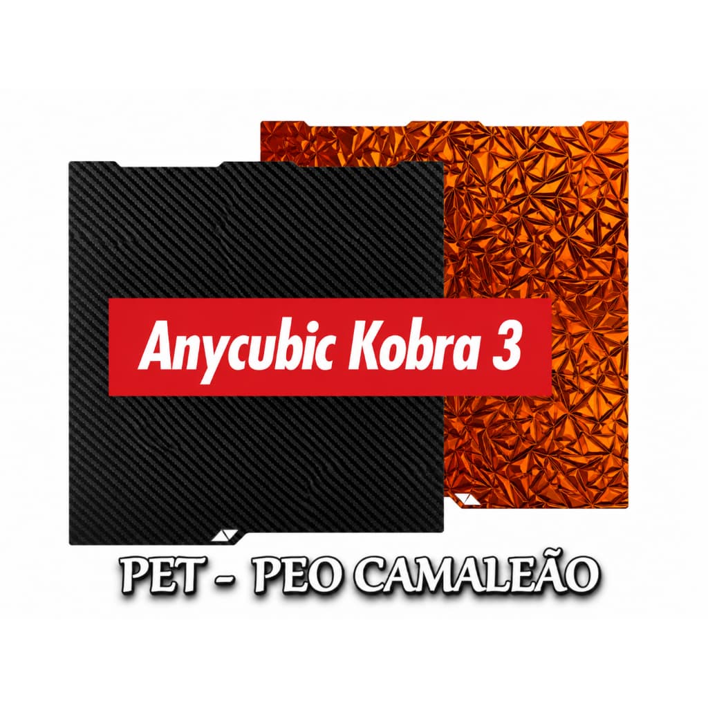 Placa de Impressão para Impressora 3D Anycubic Kobra 3 V2/Combo - Vários Modelos