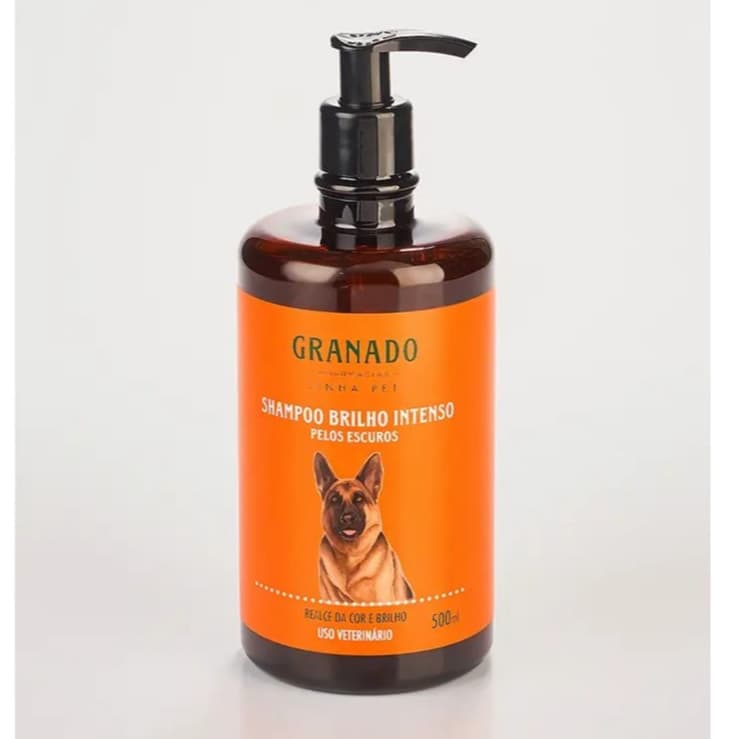Shampoo Pet Granado Brilho Intenso Pelos Escuros - 500ml