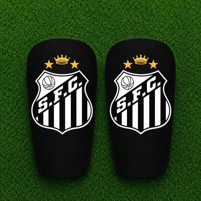 Caneleira Futebol Estilo Santos FC