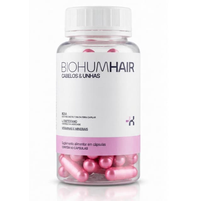 Vitamina queda capilar concentrado BioHumHair 60 cápsulas