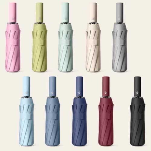 Guarda Chuva Portátil Automático Grande Compacto Dobrável Proteção UV Tecnologia Anti-Vento de Fibra