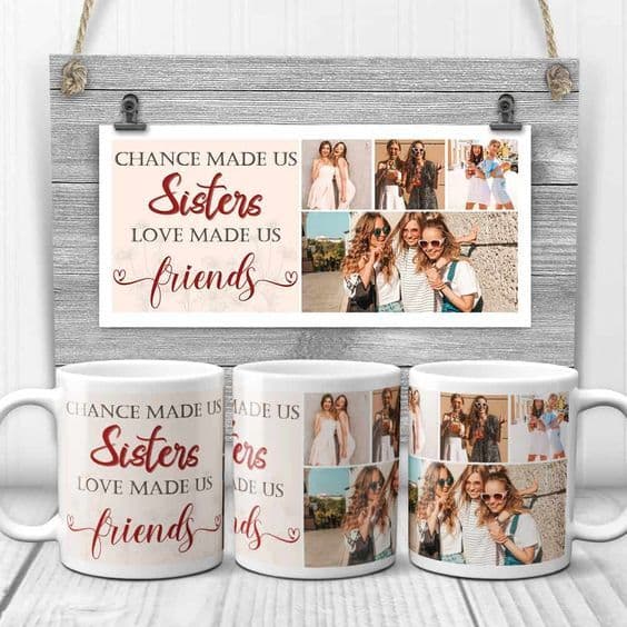 🎨 Caneca Best Friends Bff Amigas forever Melhores amigas amiga irmã Personalizada com Foto Mural 🎨