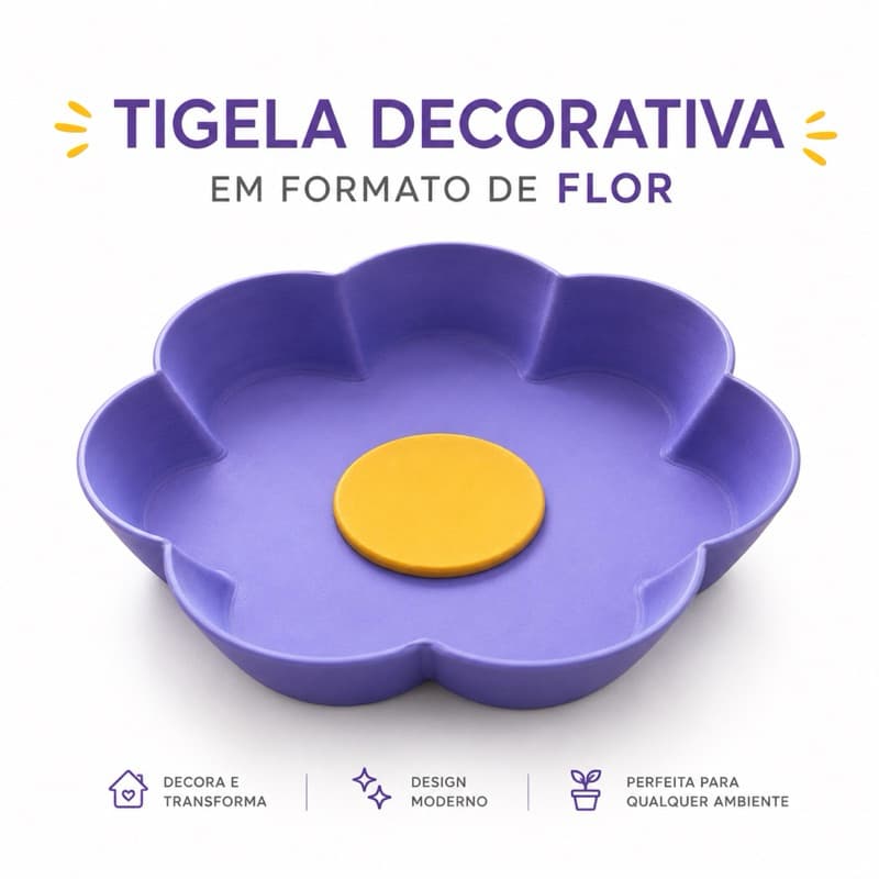 Tigela Decorativa Flor Luxo Bandeja Organizadora Porta Joias Porta Chaves Centro de Mesa Decoração Moderna Elegante