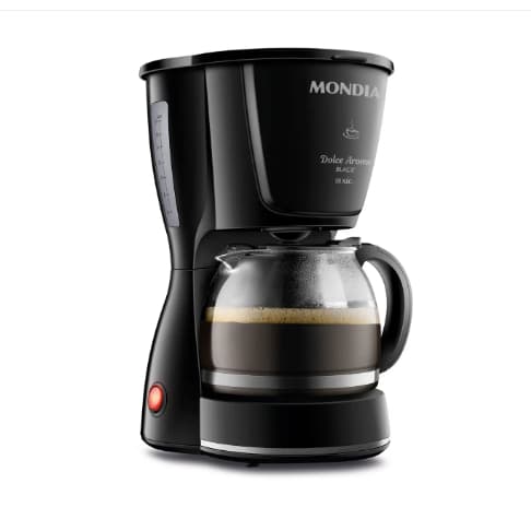 Cafeteira Elétrica Mondial Dolce Arome Black C-30-18X-FB 18 Cafés Preta