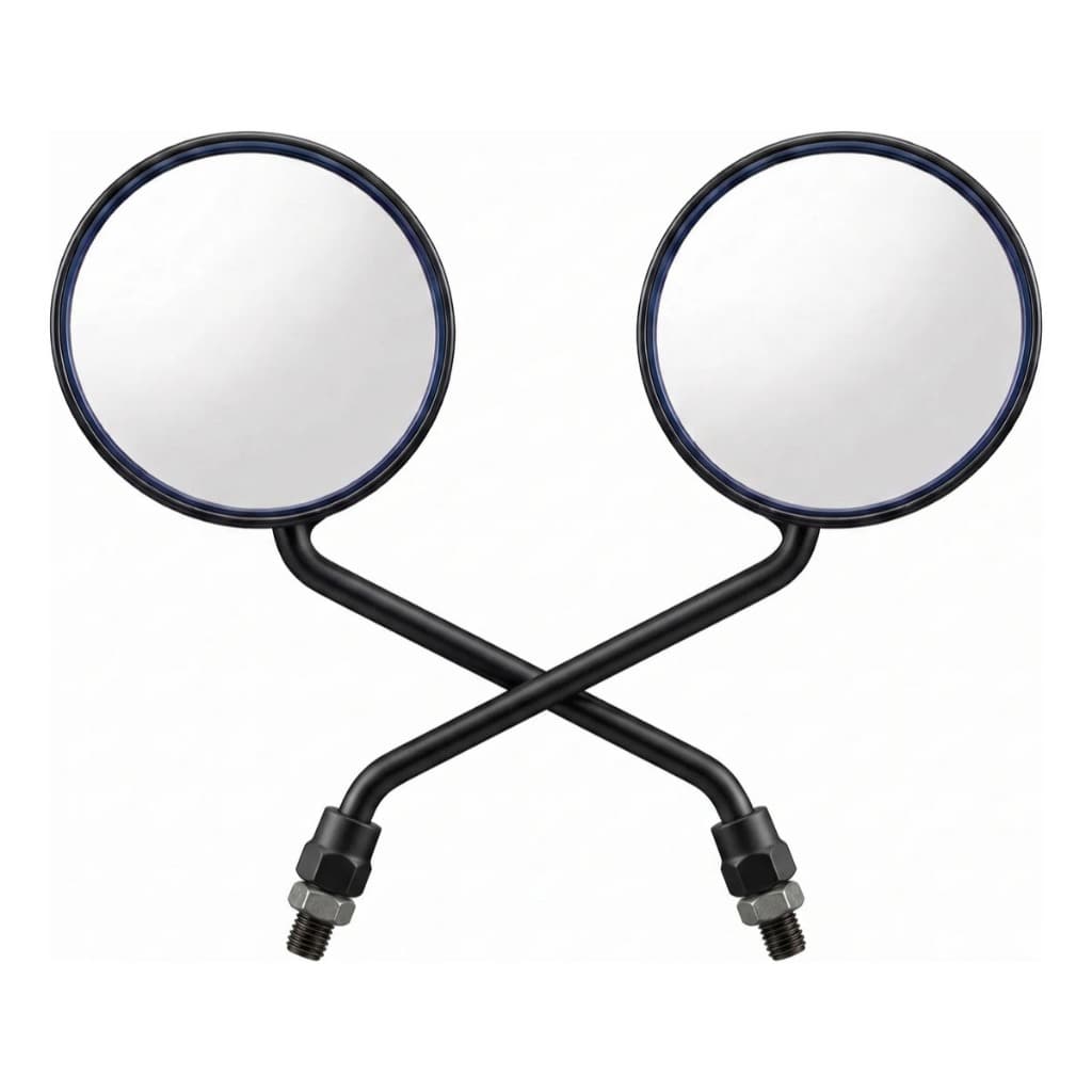 Par Retrovisor Moto Elétrica Scooter Espelho 360° Redondo