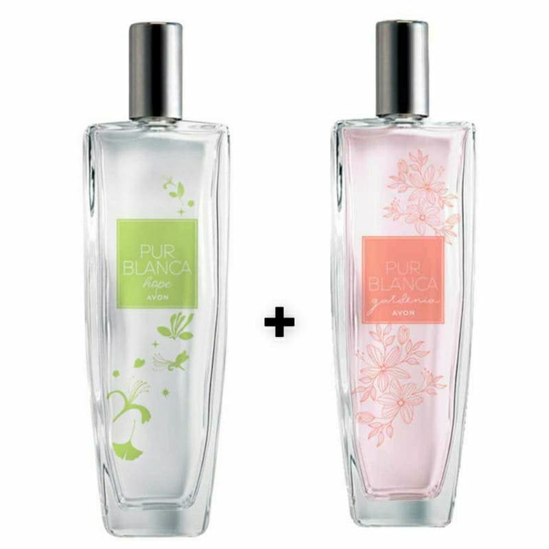 Kit 2 Colônias Feminina Pur Blanca Hope e Pur Blanca Gardênia 75ml Cada Avon