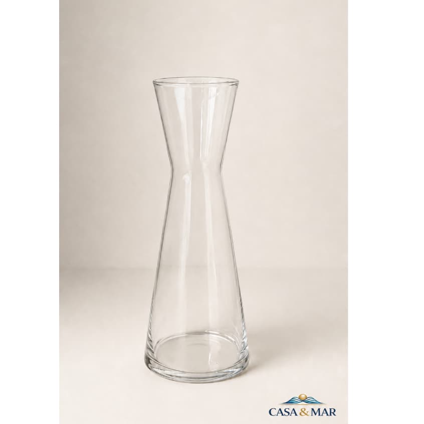 Vaso Decorativo Solitario Turquia Elegante Transparente Incolor Vidro Premium