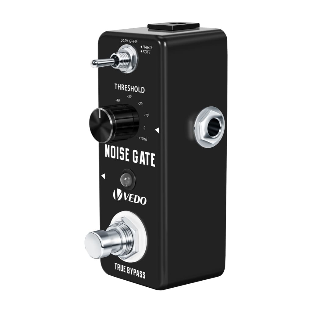 Pedal VEDO Guitar Noise Gate – Pedais para supressão de ruído – Efeitos de supressão de ruído para guitarra elétrica