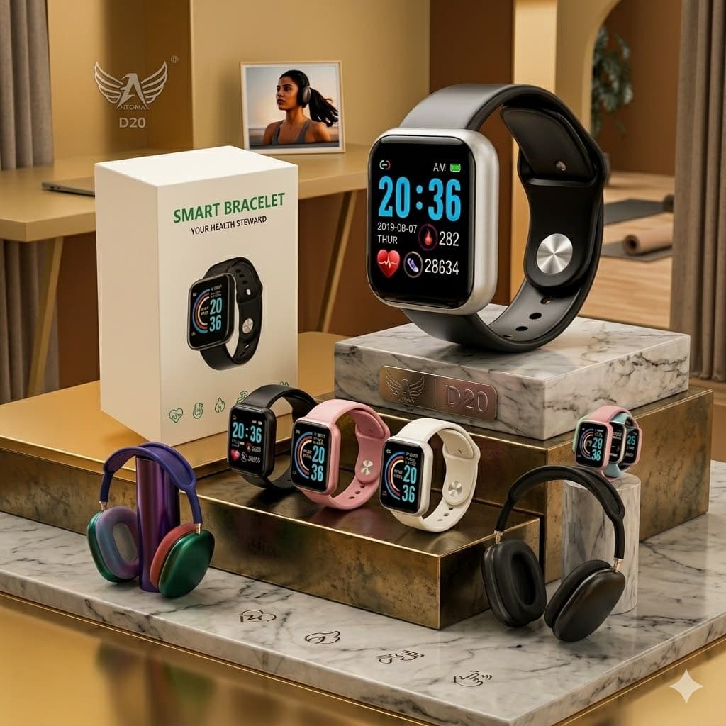 Kit Esportivo Premium 2 em 1 (Fone + Smartwatch) P9 smart Pro Treino Inteligente + Monitoramento 24h